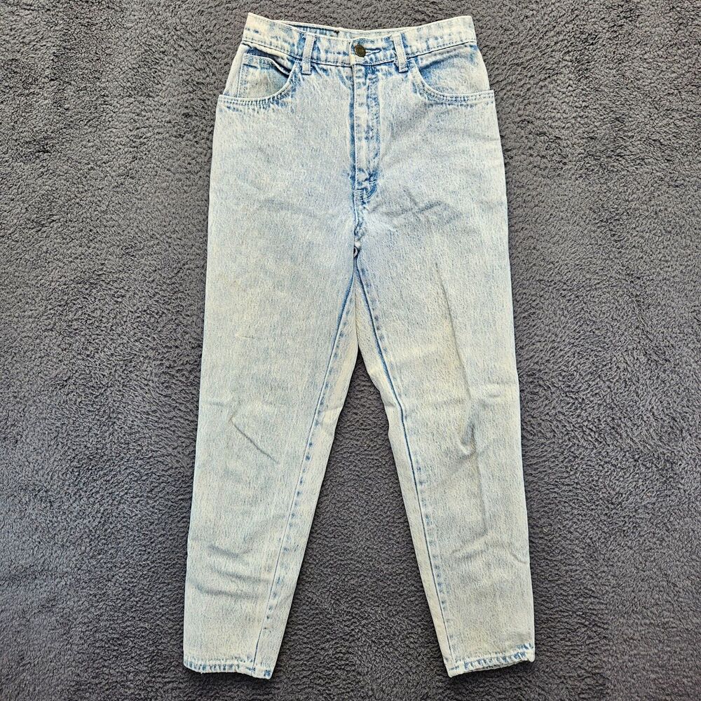 Filippo-Totti Jeans‎ Women Size 3/4 Blue High Rise Mom Jean Tapered Light Wash